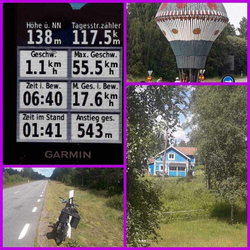 Tag 11 - 06.07.2017 Mit dem Fahrrad zum Polarkreis Schweden